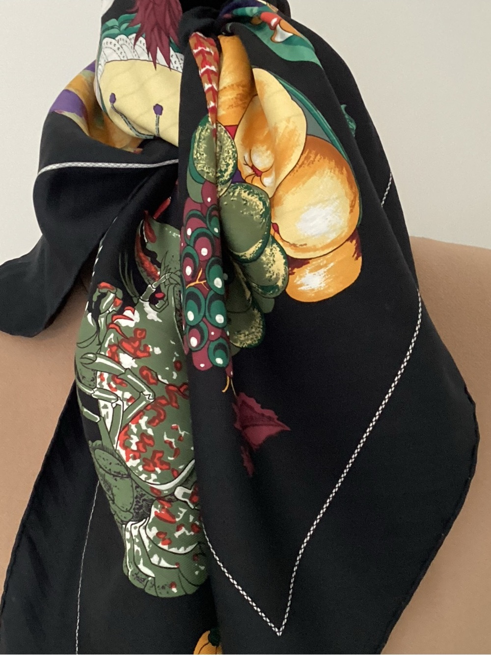 Hermes 90:silk ..rare . With its box . - Picture 4 of 16